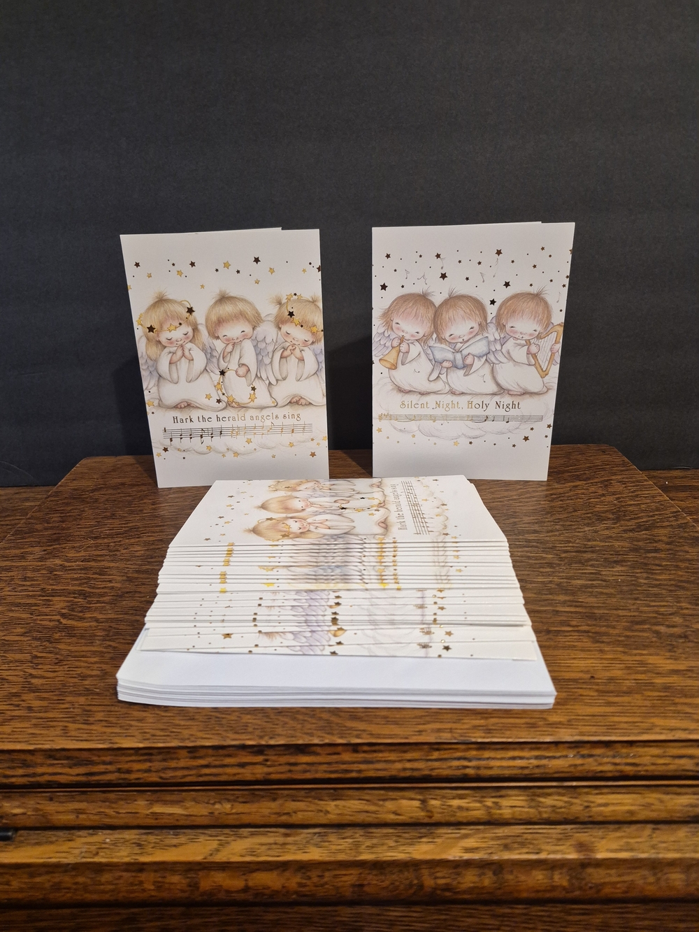 Pack of 22 Vintage-Style Christmas Greeting Cards
